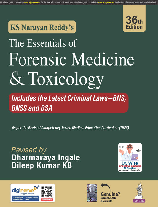 KS Narayan Reddy's The Essentials of Forensic Medicine & Toxicology